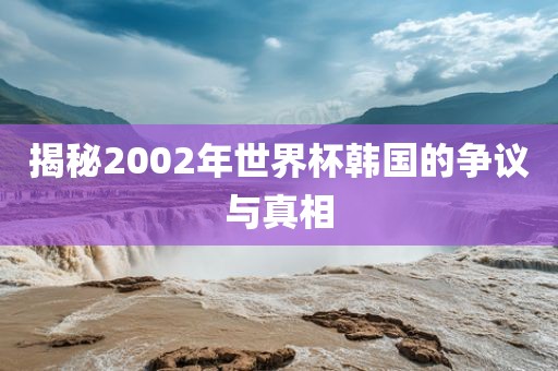 揭秘2002年世界杯韩国的争议与真相