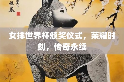 女排世界杯颁奖仪式，荣耀时刻，传奇永续