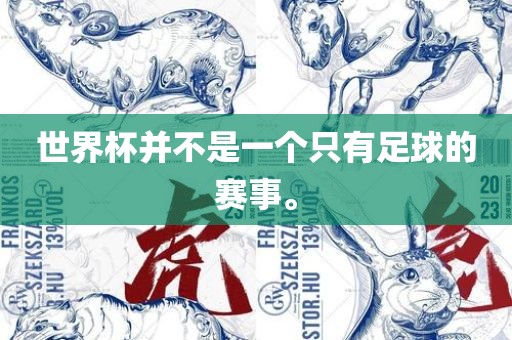 世界杯并不是一个只有足球的赛事。眉山市正发家政服务有限公司
