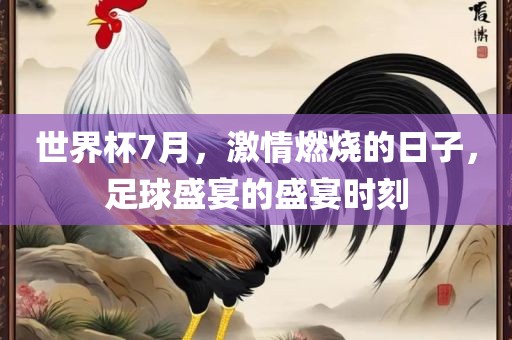 世界杯7月，激情燃烧的日子，足球眉山市正发家政服务有限公司盛宴的盛宴时刻