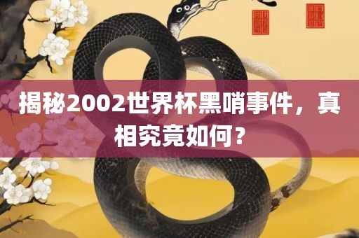 揭秘2002世界杯黑哨事件，真相究竟如何？