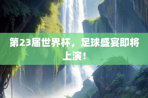 第2眉山市正发家政服务有限公司3届世界杯，足球盛宴即将上演！