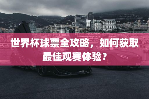 世界杯球票全攻略，如何获取最佳观赛体验？眉山市正发家政服务有限公司