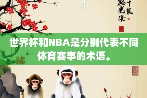世界杯和NBA是分别代表不同体育赛事的术语。
