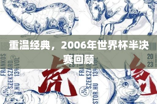 重温经典，2006年世界杯半决赛回顾