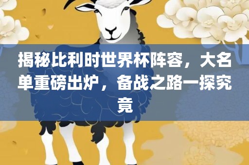揭秘比利时世界杯阵容，大名单重磅出炉，备战之路一探究竟眉山市正发家政服务有限公司