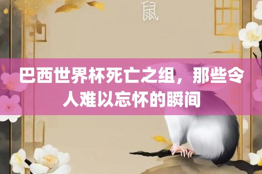 巴西世界杯死亡之组，那些令人难以忘怀的瞬间眉山市正发家政服务有限公司