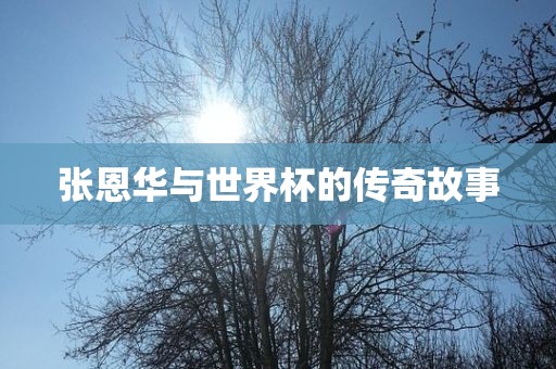 张恩华与世界杯的传奇故事