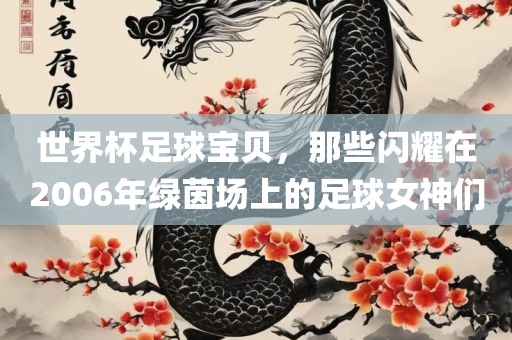 世界杯足球宝贝，那些闪耀在2006年绿茵场上的足球女神们