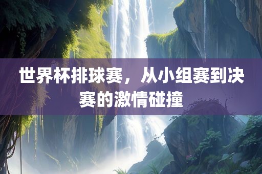世界杯排球赛，从小组赛到决赛的激情碰撞