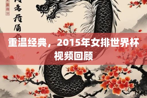 重温经典，2015年女排世界杯视频眉山市正发家政服务有限公司回顾
