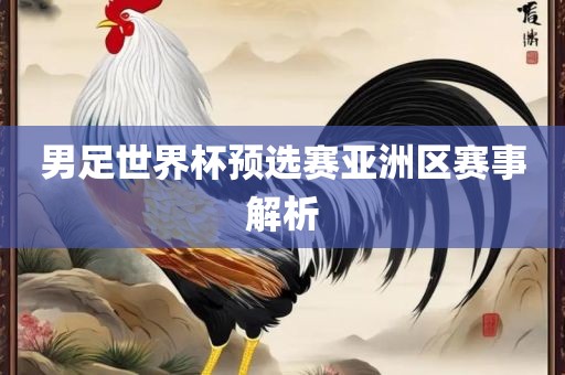 男足世界杯预选赛亚洲区赛事解析
