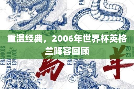 重温经典，2006年世界杯英格兰阵容回顾
