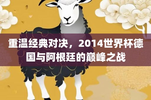 重温经典对决，2014世界杯德国与阿根廷的巅峰之战