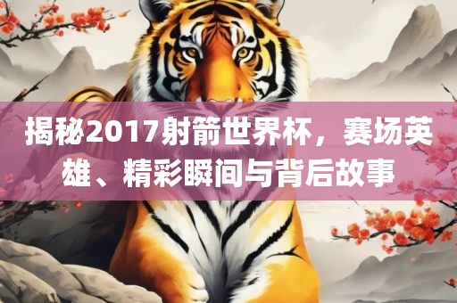 揭秘2017射箭世界杯，赛场英雄、精彩瞬间与背后故事