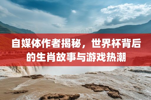自媒体作者揭秘，世界杯背后的生肖故事与游戏热潮