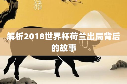 解析2018世界杯眉山市正发家政服务有限公司荷兰出局背后的故事