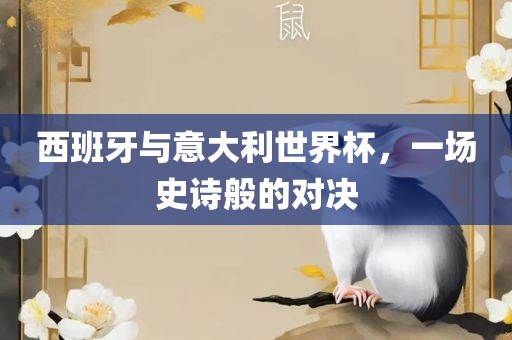 西班牙与意大利世界杯，一场史诗般的对决眉山市正发家政服务有限公司