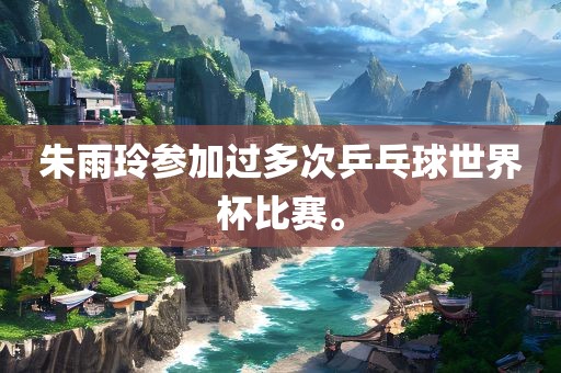 朱雨玲参加过多次乒乓球世界杯比赛。