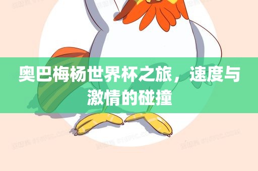 奥巴梅杨世界杯之旅，速度与激情的碰撞