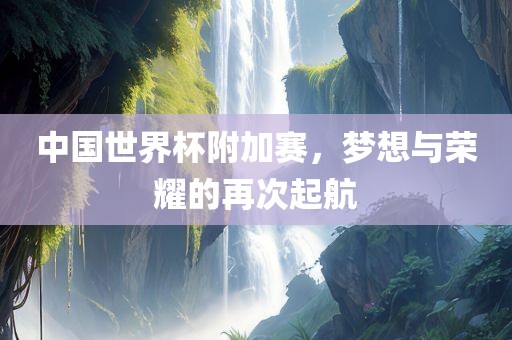 中国世界杯附加赛，梦想与荣耀的再次起航