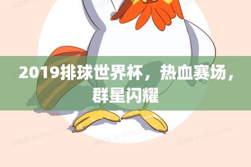 2019排球世界杯，热血赛场，群星闪耀