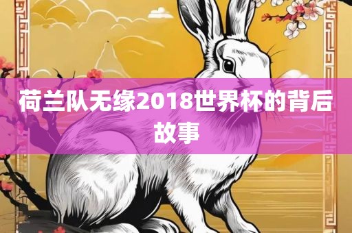 荷兰队无缘2018世界杯的背后故事