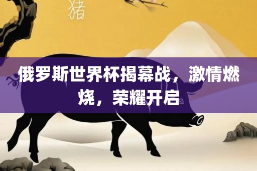 俄罗斯世界杯揭幕战，激情燃烧，荣耀开启