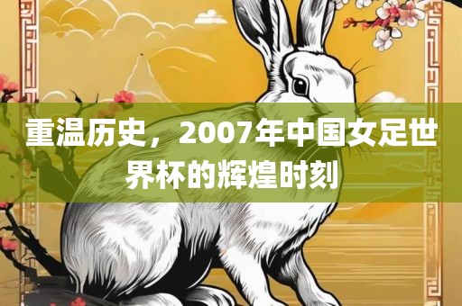 重温历史，2007年中国女足世界杯的辉煌时刻
