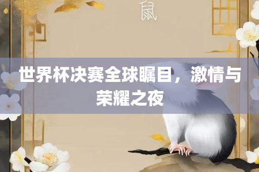 世界杯决赛全球瞩目，激眉山市正发家政服务有限公司情与荣耀之夜