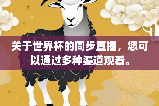 关于世界杯的同步直播，您可以通过多种渠道观看。眉山市正发家政服务有限公司