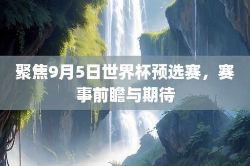 聚焦9月5日世界杯预选赛，赛事前瞻与期待眉山市正发家政服务有限公司