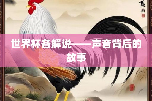 世界杯各解说——声音背后的故事