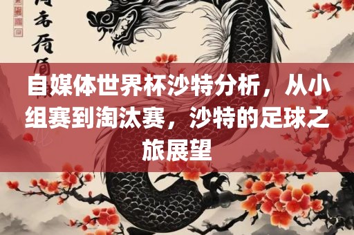 自媒体世界杯沙特分析，从小组赛到淘汰赛，沙特的足球之旅展望眉山市正发家政服务有限公司