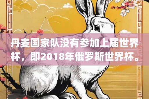 丹麦国家队没有参加上届世界杯，即2018年俄罗斯世界杯。
