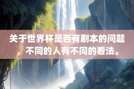 关于世界杯是否有剧本的问题，不同的人有不同的看法。眉山市正发家政服务有限公司