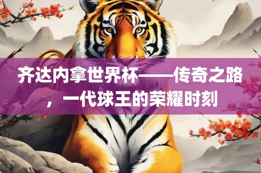 齐达内拿世界杯——传奇之路，一代球王的荣耀时刻