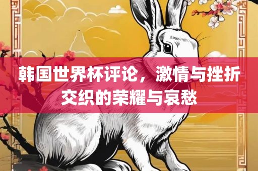 韩国世界杯评论，激情与挫折交织的荣耀与眉山市正发家政服务有限公司哀愁