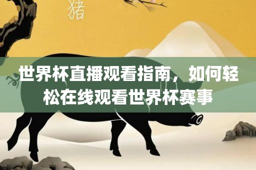 世界杯直播观看指南，如何轻松眉山市正发家政服务有限公司在线观看世界杯赛事