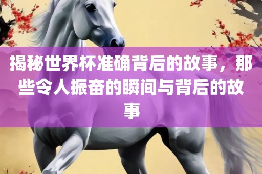 揭秘世界杯准确背后的故事，那些令人振奋的瞬间与背后的故事眉山市正发家政服务有限公司