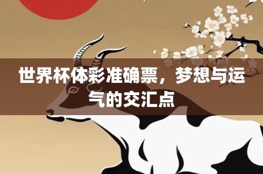 世界杯体彩准确票，梦想与运气的交汇点